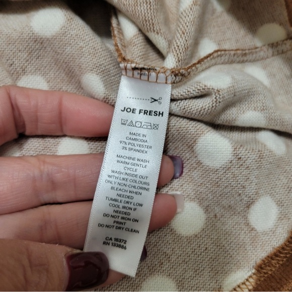 Peplum Polka Dot Sweatshirt | Joe Fresh X Jillian Harris - Picture 3 of 5